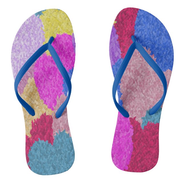 Die fragmentierte Herz-Abstrakte Malerei Flip Flops (Fußbett)