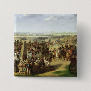 Die französische Armee, die hinunter die Rosbach Button