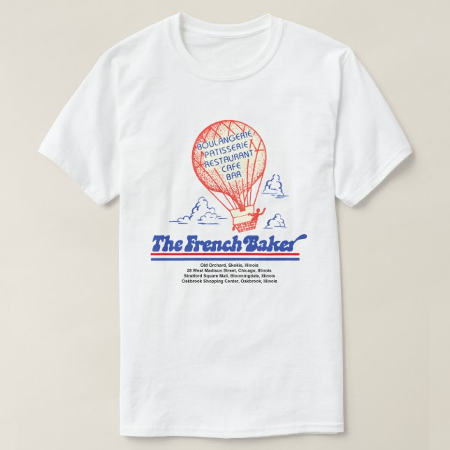 Die französische Bäckerei, Chicago, Skokie, Oakbro T-Shirt (Design vorne)