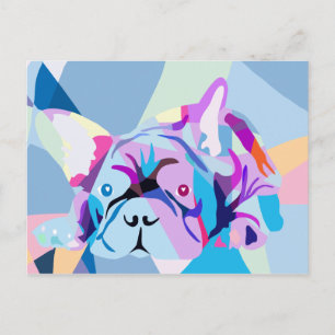 Die Französische Bulldogge Postkarte