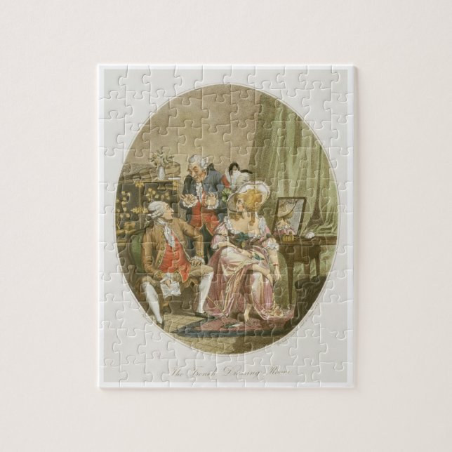 Die französische Umkleidekabine, graviert von P.W. (Vertikal)