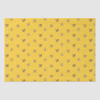 Die französischen Honigbienen auf der Provenzalgel Seidenpapier