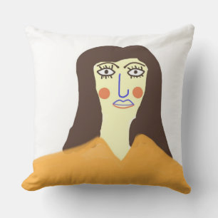 die Frau abstrakte Kunst Kissen