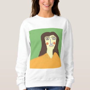 die Frau abstrakte Kunst Sweatshirt