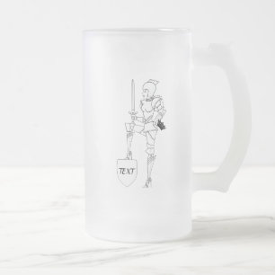 "Die Frau, der Krieger, die Königin!" Mattglass Mattglas Bierglas