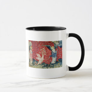 Die Frau, die Flügel empfängt, um den Drachen zu Tasse