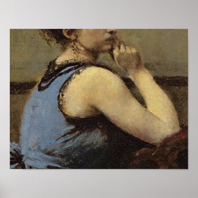 Die Frau in Blau, 1874 Poster (Vorne)
