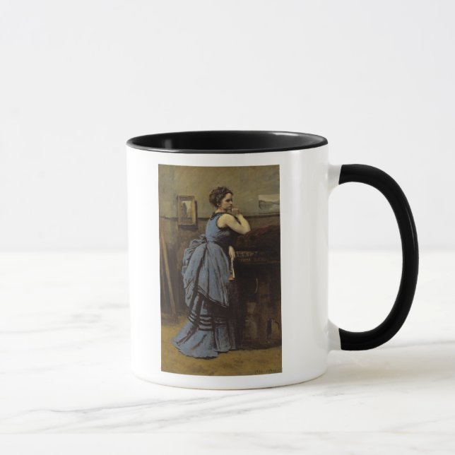 Die Frau in Blau, 1874 Tasse (Rechts)
