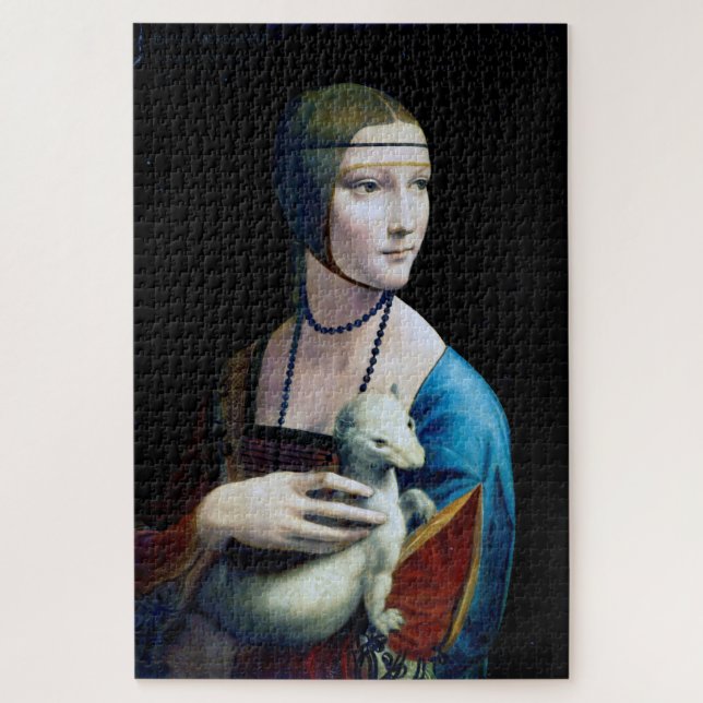 Die Frau mit einem Ermine, Leonardo da Vinci (Vertikal)