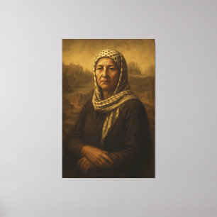 Die Frau von Gaza Canvas Print Leinwanddruck