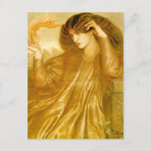Die Frauen der Flamme von Dante Gabriel Rossetti Postkarte