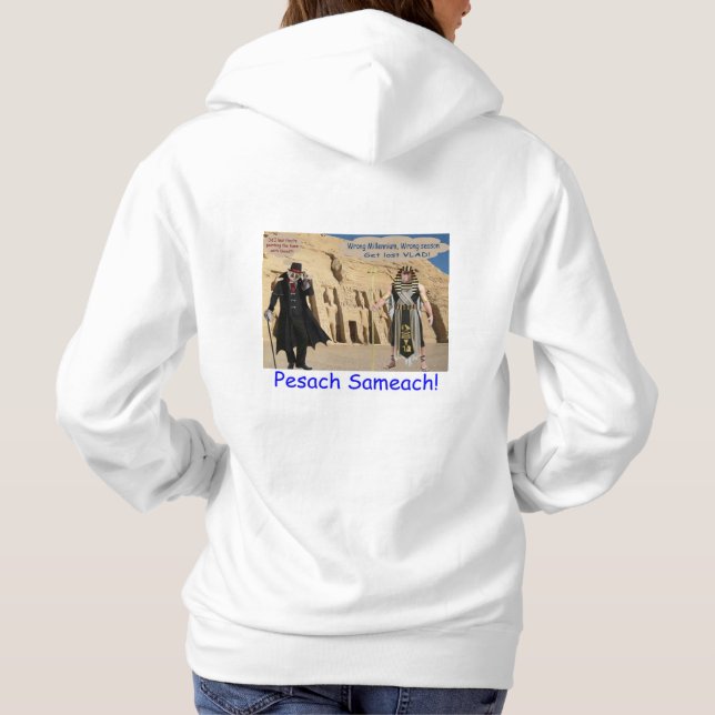 Die Frauen schwindeln. Happy Passover. loris/Affe Hoodie (Rückseite)