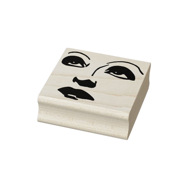 Die Frauen sehen sich dem Blick nach oben Schminke Gummistempel (Stempel)