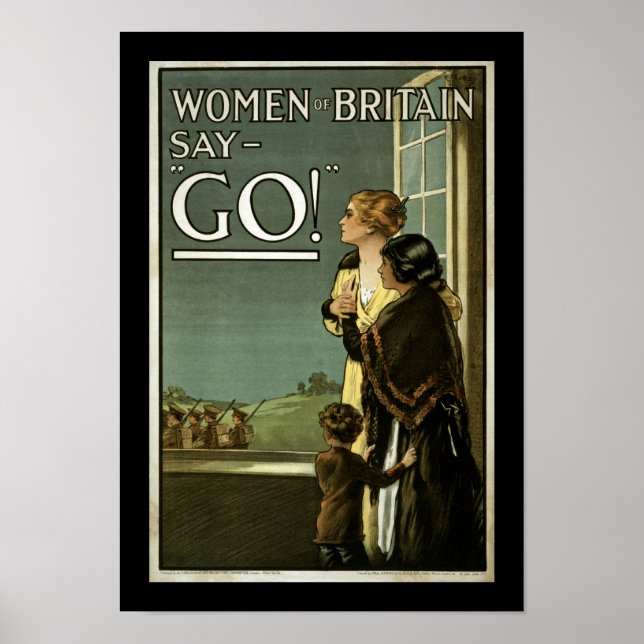 Die Frauen von Großbritannien sagen GO! (Grenze) Poster (Vorne)