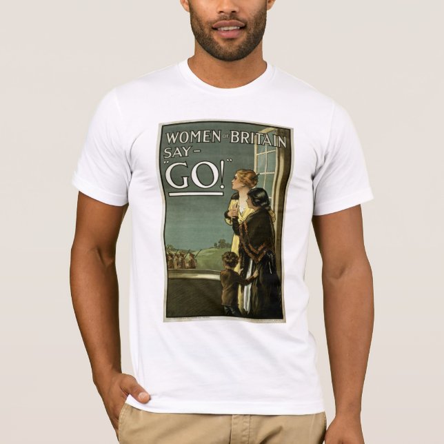 Die Frauen von Großbritannien sagen GO! T-Shirt (Vorderseite)