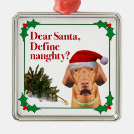 Die freche Vizsla Verzierung Ornament Aus Metall