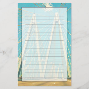 Die Fred Hartman-Brücke Briefpapier