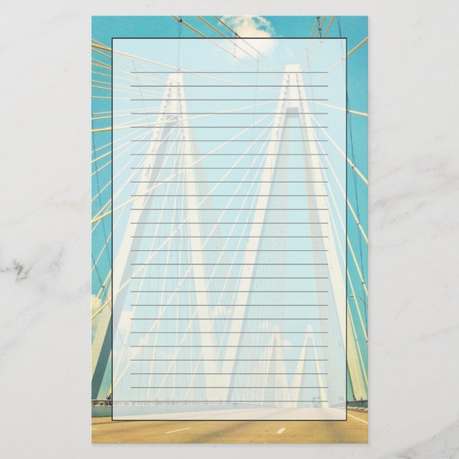 Die Fred Hartman-Brücke Briefpapier (Vorderseite)