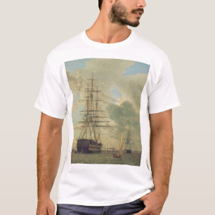 Die Fregatte auf Reede vor Anker T-Shirt