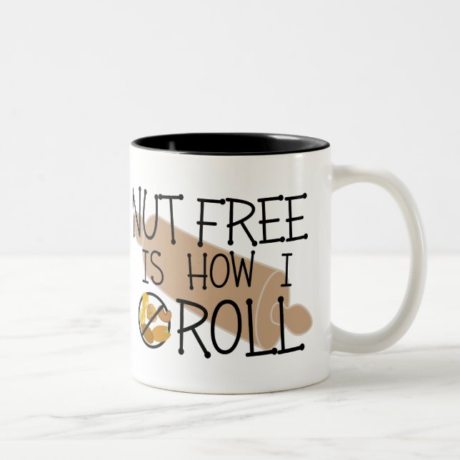 Die freie Nuss ist, wie ich Zweifarbige Tasse (Rechts)