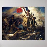 Die Freiheit, das Volk von Eugene Delacroix zu füh