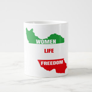Die Freiheit der Frauen im Leben unterstützen Frau Jumbo-Tasse
