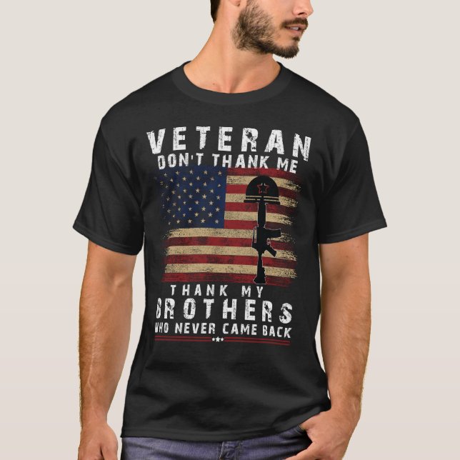 Die Freiheit der Veteranen ist nicht frei, "Danke  T-Shirt (Vorderseite)
