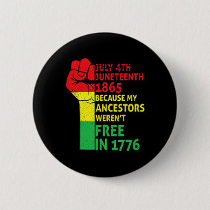 Die Freiheit des schwarzen afrikanischen Stolzes i Button