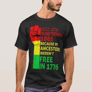 Die Freiheit des schwarzen afrikanischen Stolzes i T-Shirt