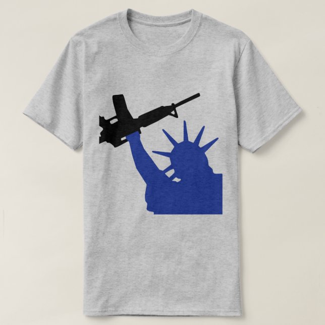 Die Freiheits-Gewehr-Shirt der Männer T-Shirt (Design vorne)