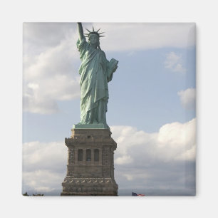 Die Freiheitsstatue auf Liberty Island in New Magnet