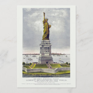 Die Freiheitsstatue, Die große Bartholdi-Statue Einladung