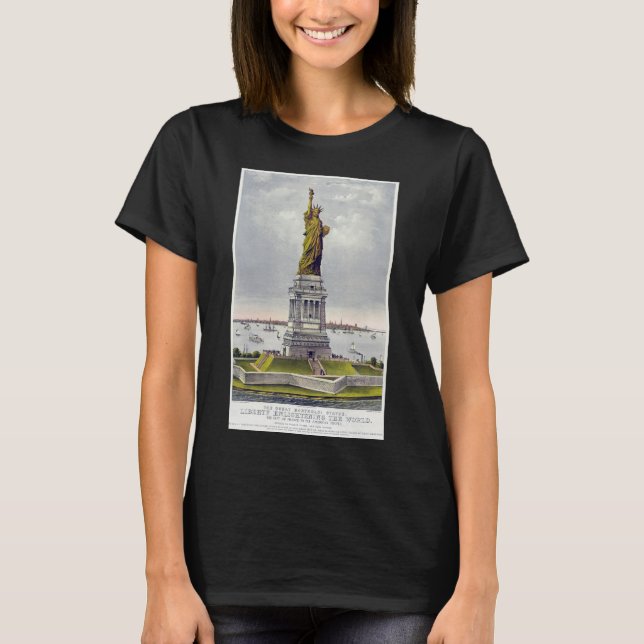 Die Freiheitsstatue, Die große Bartholdi-Statue T-Shirt (Vorderseite)