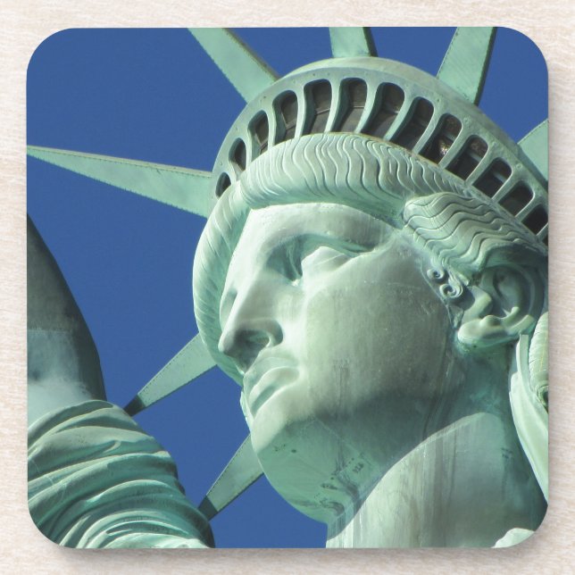 Die Freiheitsstatue in New York Getränkeuntersetzer (Vorderseite)