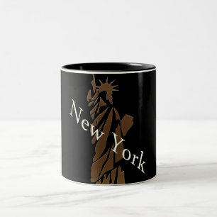 Die Freiheitsstatue New York Design Zweifarbige Tasse