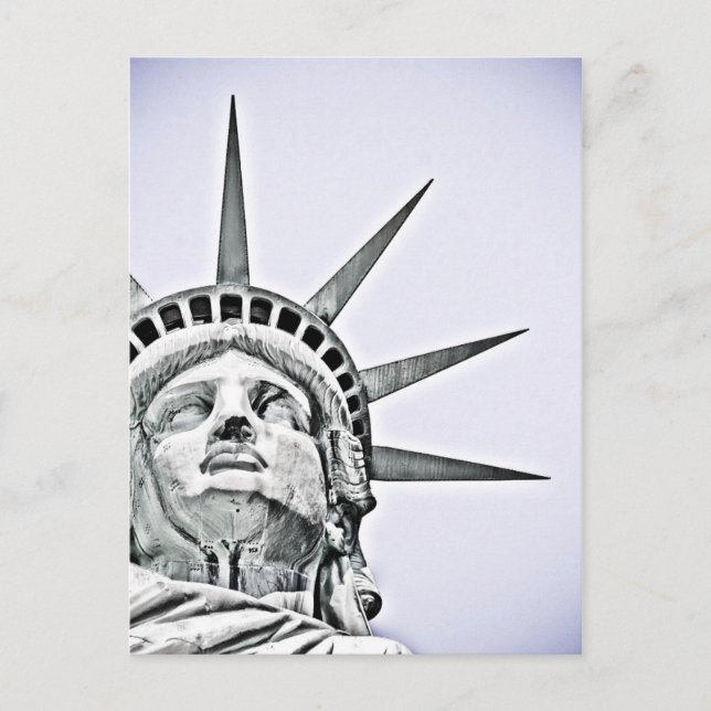 Die Freiheitsstatue Postkarte (Vorderseite)