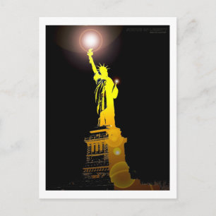 Die Freiheitsstatue Postkarte