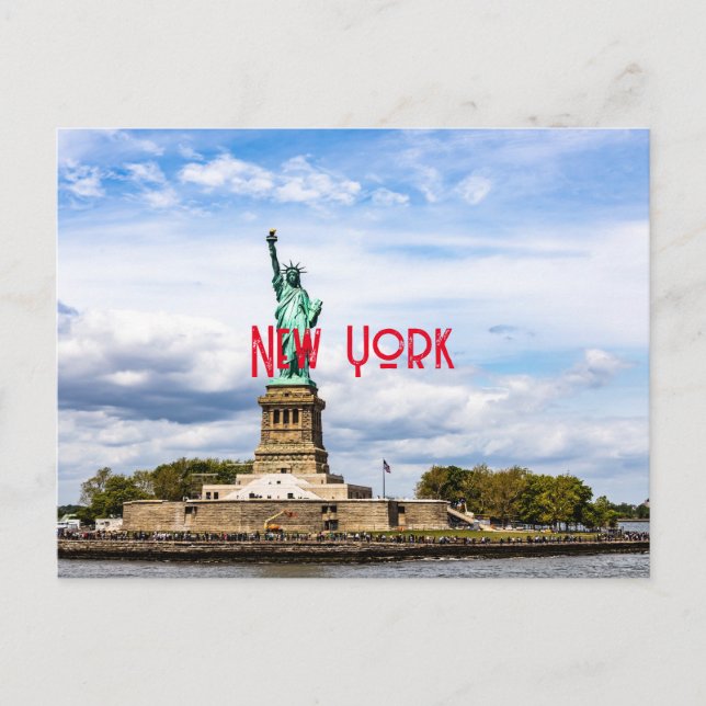Die Freiheitsstatue Postkarte (Vorderseite)