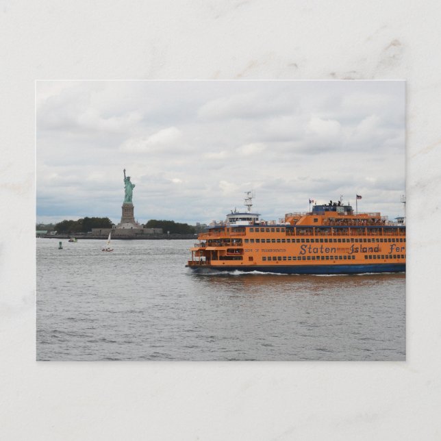 Die Freiheitsstatue Postkarte (Vorderseite)