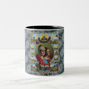 Die Freimaurer Zweifarbige Tasse