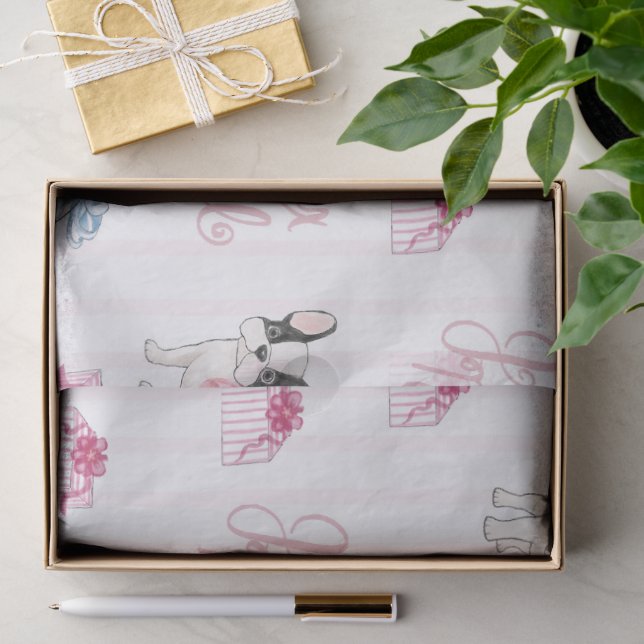 Die Frenchie Noël-Kollektion Seidenpapier (Geschenk)