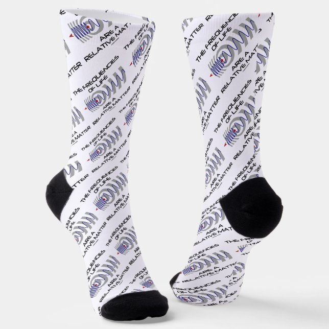 Die Frequenzen des Lebens sind eine relative Angel Socken (Gewinkelt)