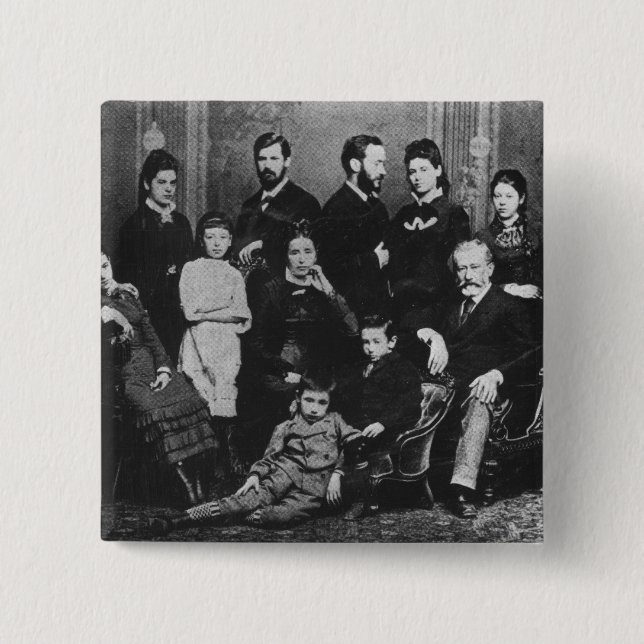 Die freud-Familie, c.1876 Button (Vorderseite)