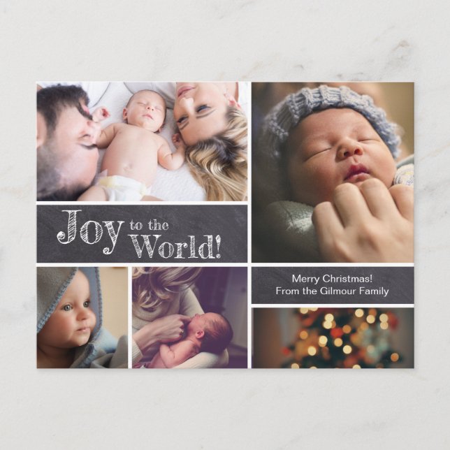 Die Freude am ersten Weihnachtsfest des World Baby Postkarte (Vorderseite)