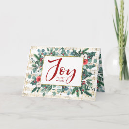 Die Freude am Foto des Jahres der Überprüfung Feiertagskarte