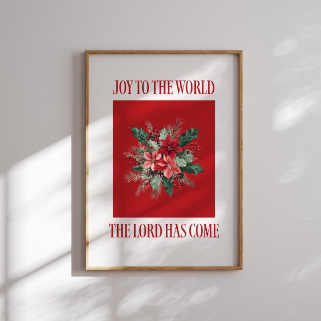 Die Freude am Weihnachtsgebäck der Poinsettia Poster (Von Creator hochgeladen)