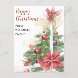 Die Freude am Weihnachtswasser im Haus Postkarte