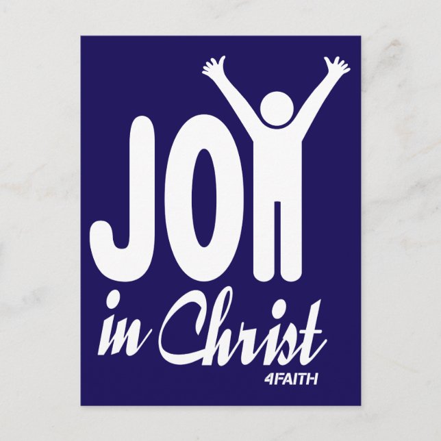 Die Freude an Christus, Jesus Postkarte (Vorderseite)