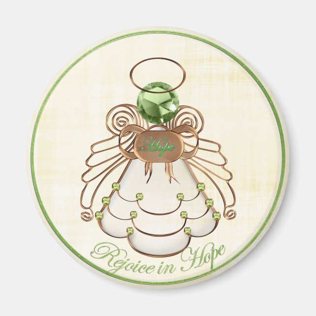 Die Freude an der Hoffnung - der Weihnachtsgel der Magnet (Vorne)