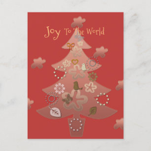 Die Freude an der Weihnachtszeit der Welt Postkarte
